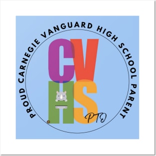 CVHS PTO PROUD PARENT LOGO IN CIRCLE Posters and Art